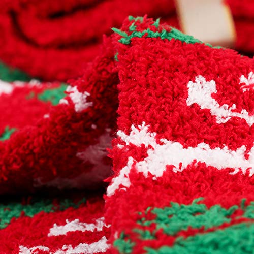 Yoicy Women Christmas Fuzzy Fluffy Socks - Cozy Warm Slipper Bed Socks For Xmas Gift #TOP5