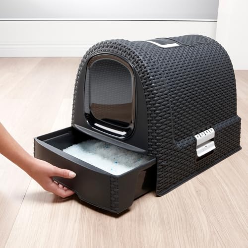 Caja de arena para gato Curver Pet Life Style gris oscuro miniatura 4