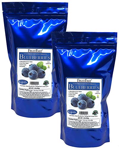 Unsweetened Dried Blueberries by Brownwood Acres - FruitFast |...
