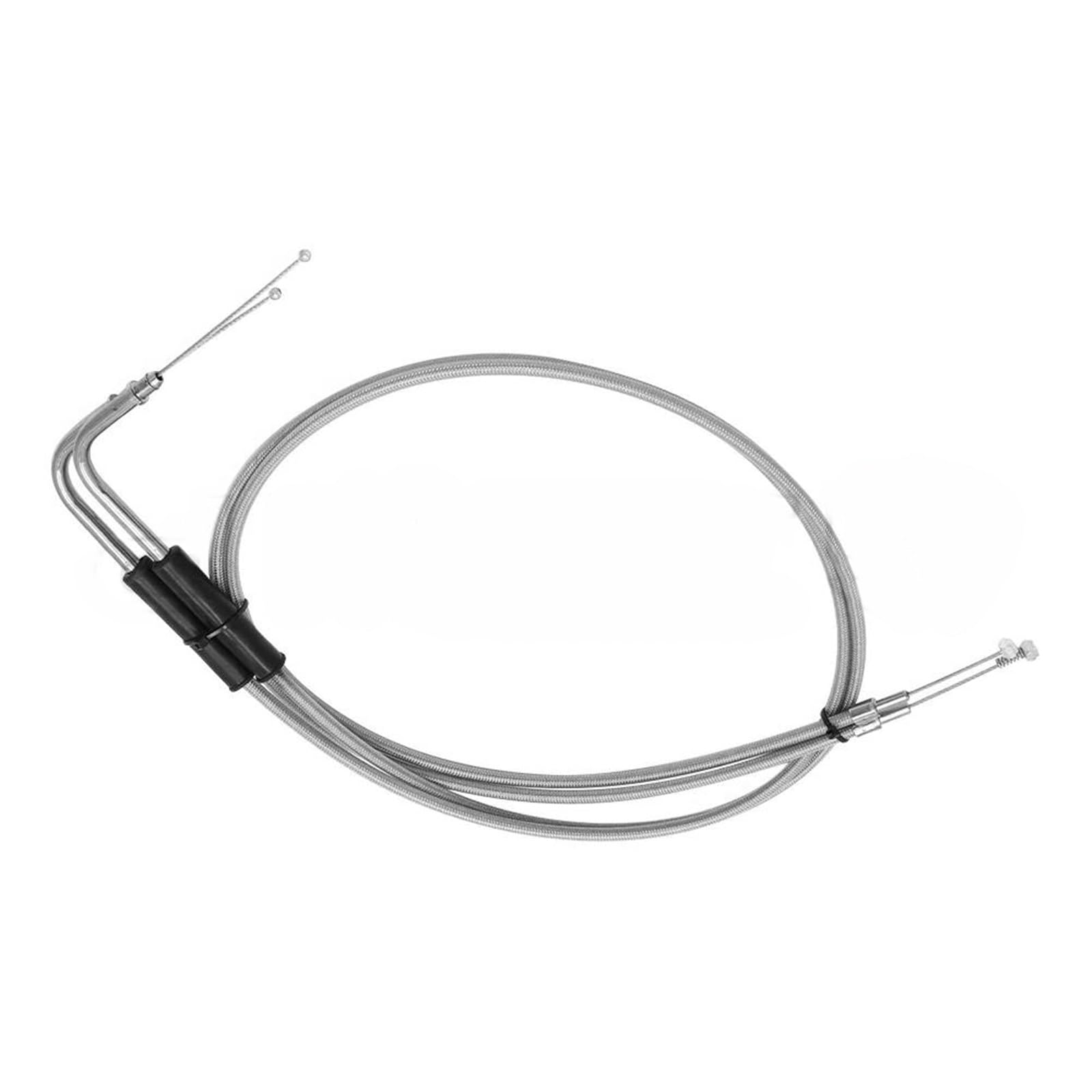 Cable De Acelerador Alargado 130 Cm para Motocicleta con Tejido Alambre Acero para Harley Softail FXST 1996 1997 1998 1999 2000 2001 2002 2003-2010