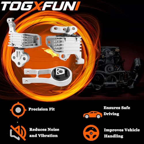 Motor Mounts Compatible with Jeep Cherokee 2014-21 & Chrysler 200 15-19 2.4 by TOGXFUNI - Image 2
