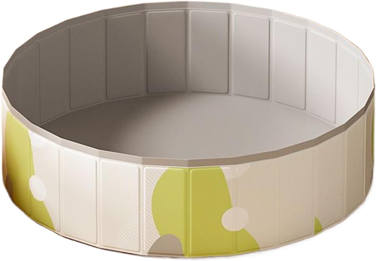 Dog Paddling Pool – Portable Foldable Pet Bath Tub, Outdoor Cooling Water Basin, Non Slip Base Design | Summer Splash Bathing Station for Dogs Cats Backyard Garden Play
