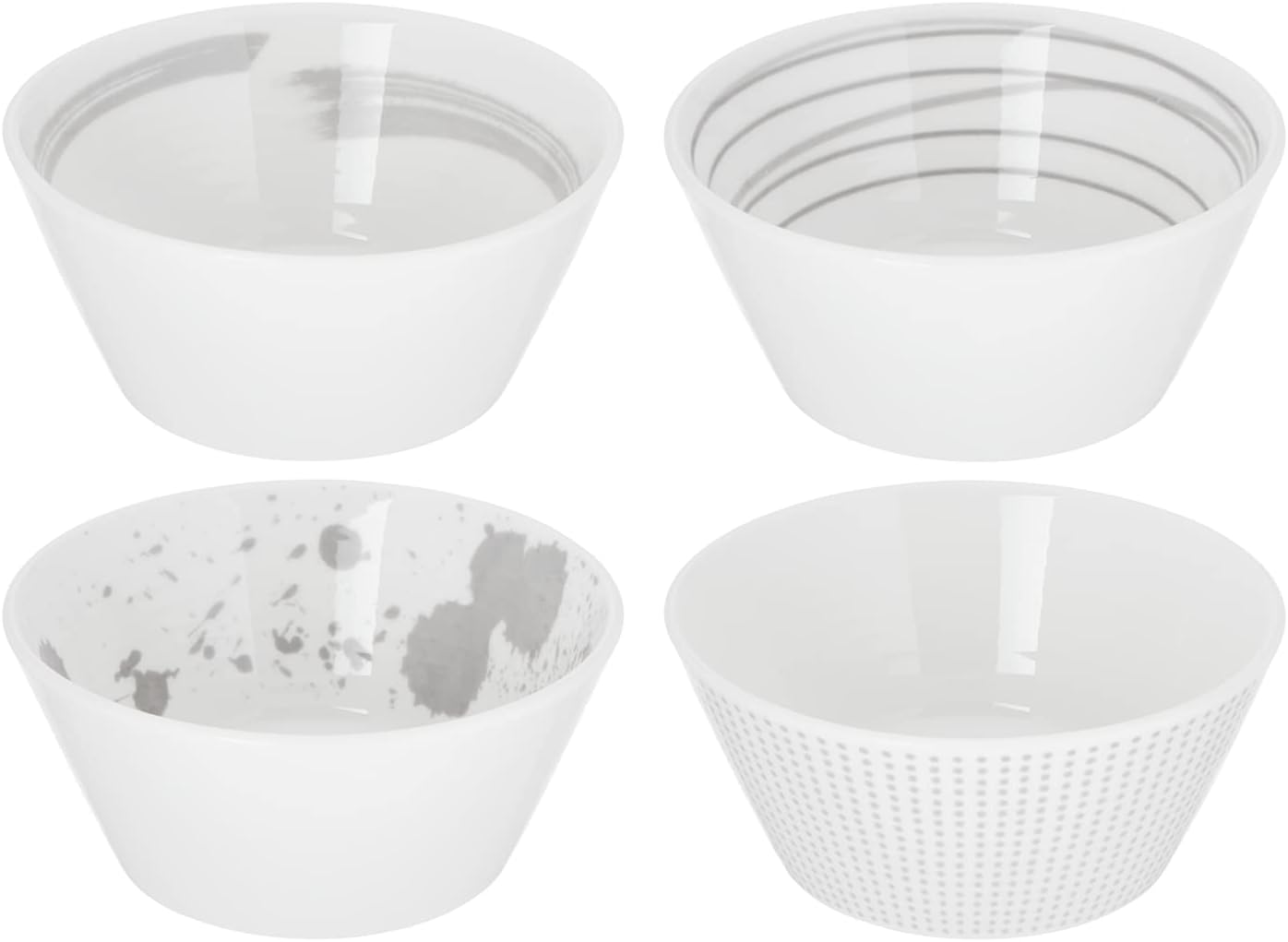 Royal Doulton Pacific Stone 4.4" Assorted, Set of 4 Tapas Bowls, 4.4in, Multi