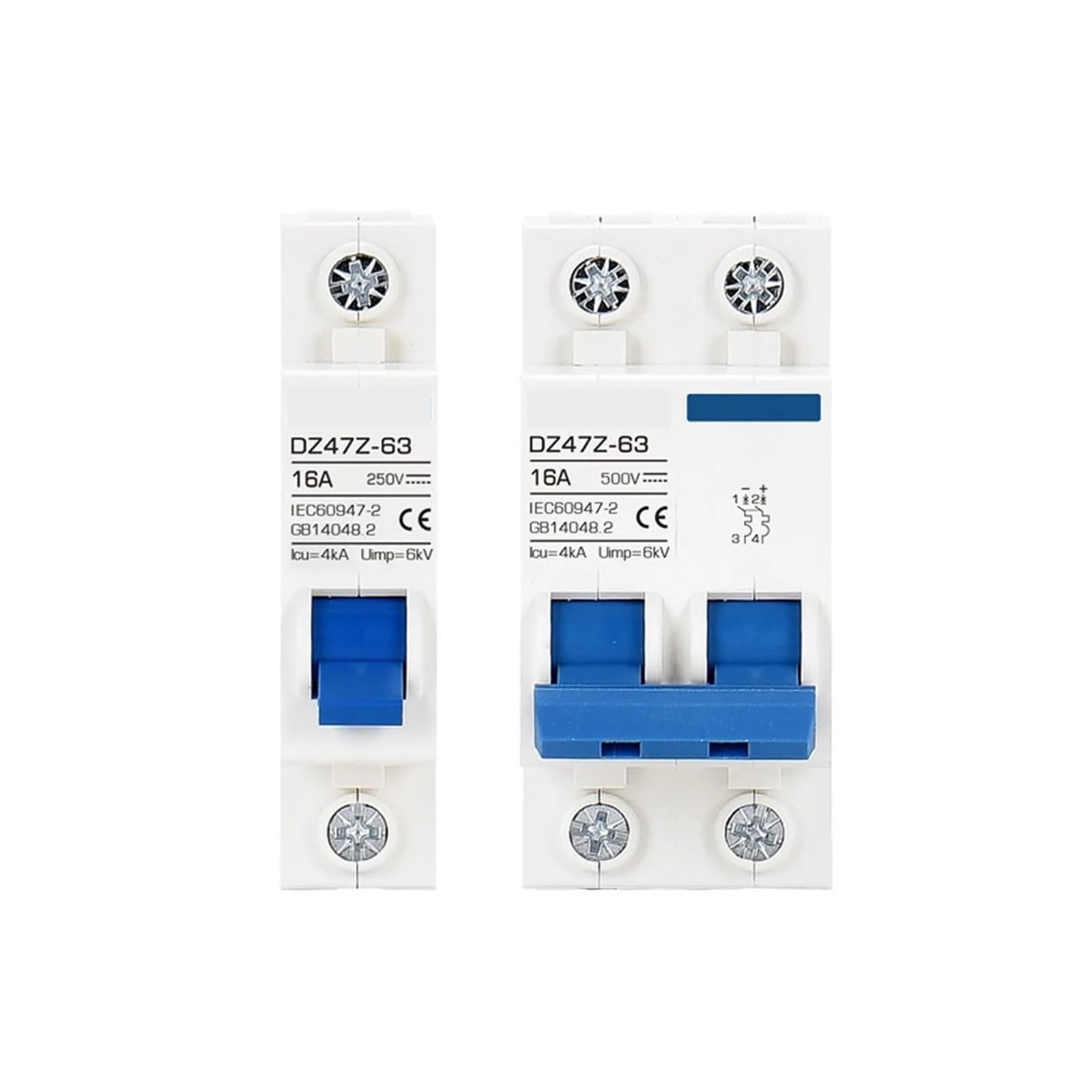 Interruttore Automatico Fotovoltaico DC Sezionatore MCB DC250V 500V 1000V 16A 32A 40A 50A 63A 80A 100A 125A