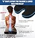 Everlasting Comfort Doctor Recommended Memory Foam Seat Cushion for Office Chairs & Car Seat - Ergonomic Office Desk Accessories for Tailbone Pain Relief, Sciatica & Back Support