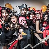 HTGWCG Halloween Horror Scream Mask, Scream Ghostface Mask, Realistic Adult Latex Scary Costume, Scary Skull Halloween Costume for Cosplay Party Decorations - Image 5