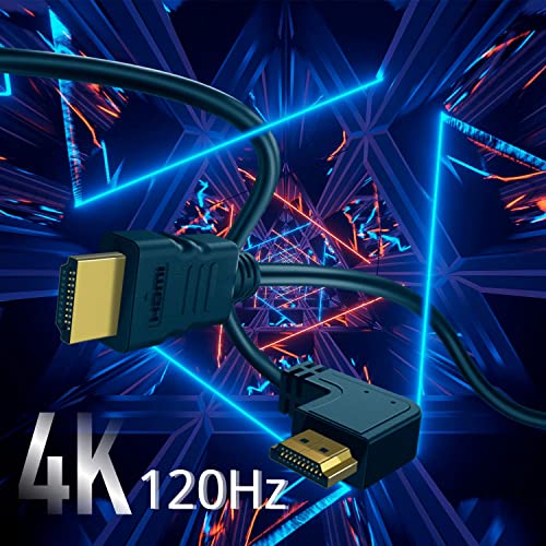Cable HDMI acodado 4K de 2 metros para conectar televisores pegados a la pared sin dañar puertos 3