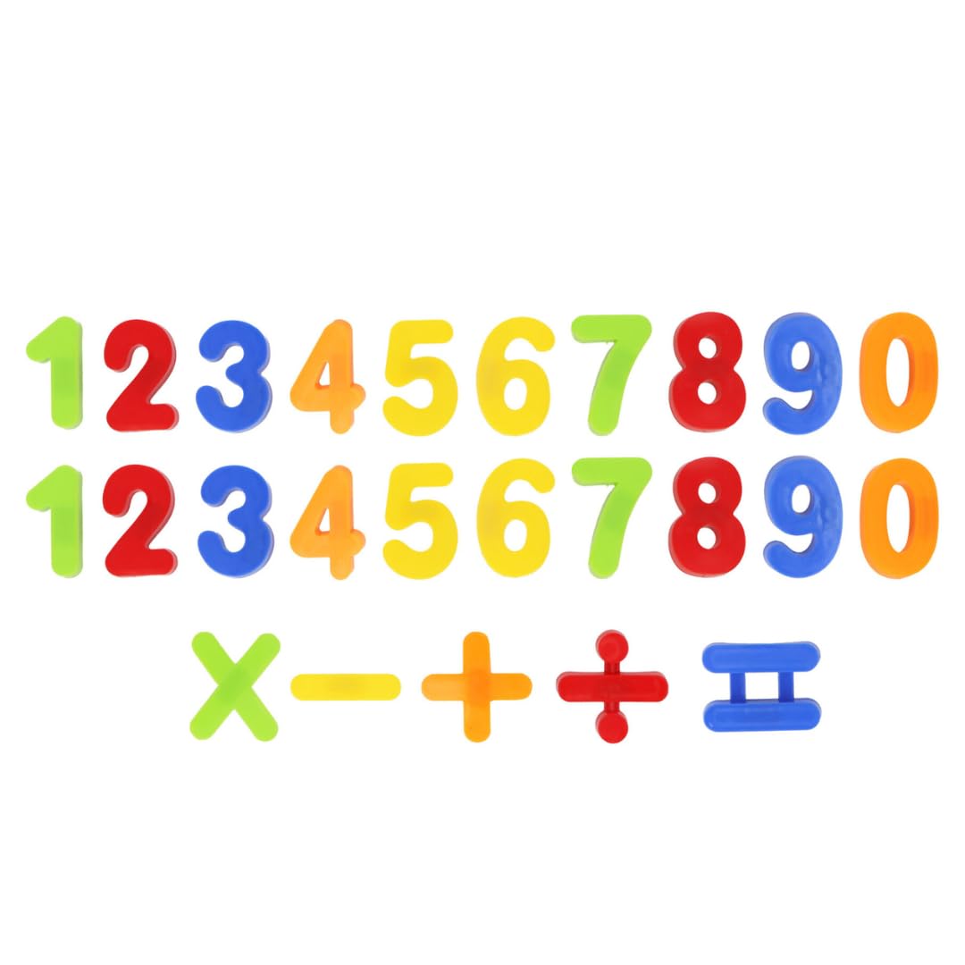 Tc Toys - Magnetic Numbers Set For Kids (26 Pieces) – Colorful Fridge Magnets For Toddlers Learning Math & Counting – Educational Toy For Refrigerator & Classroom – Includes Numbers 0-9 & Math Symbols