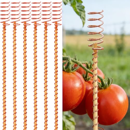 Copper Rods for Garden Electroculture Gardening Plant Stakes 6PACK17Inch