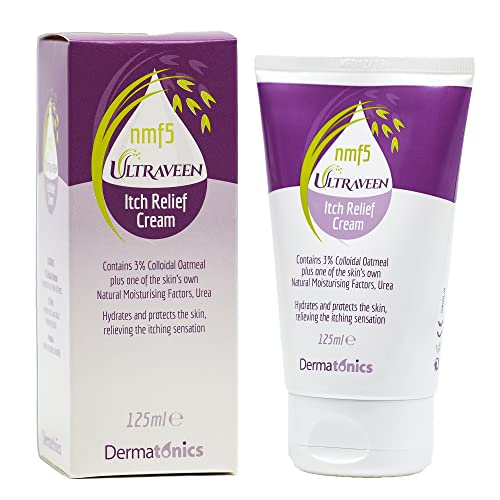 Dermatonics Ultraveen Itch Relief Cream - A Gentle, Perfume and Paraben-Free Formula with Finnish Colloidal Oatmeal | Relief and Comfort for Eczema and Psoriasis-Prone Skin | 125 ml