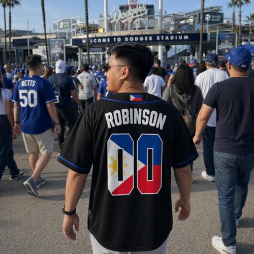 Custom Phillippines Baseball Jersey - Camiseta deportiva personalizada con nombre y número para fanáticos, hombres y mujeres miniatura 2