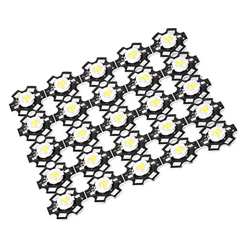 Omabeta Bombilla de Foco LED de bajo Consumo de Energía, 25 uds., Blanca, 10000-15000K, para Iluminación de Tráfico y Paisaje (30000-35000K)