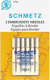 Schmetz Machine Embroidery Needles 75/11 [Office Product]