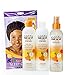 Cantu Care for Kids Tear-Free Shampoo, Conditioner & Detangler TRIO Bundle + FREE Kids Satin Sleep Cap