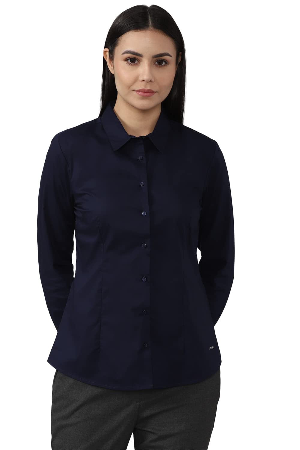 van heusen Women's Polyester Solid Regular Fit Shirt-picture-27