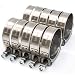 10x Premium 304 Stainless Steel T-Bolt Turbo Silicone Hose Clamp 2" 53-59mm