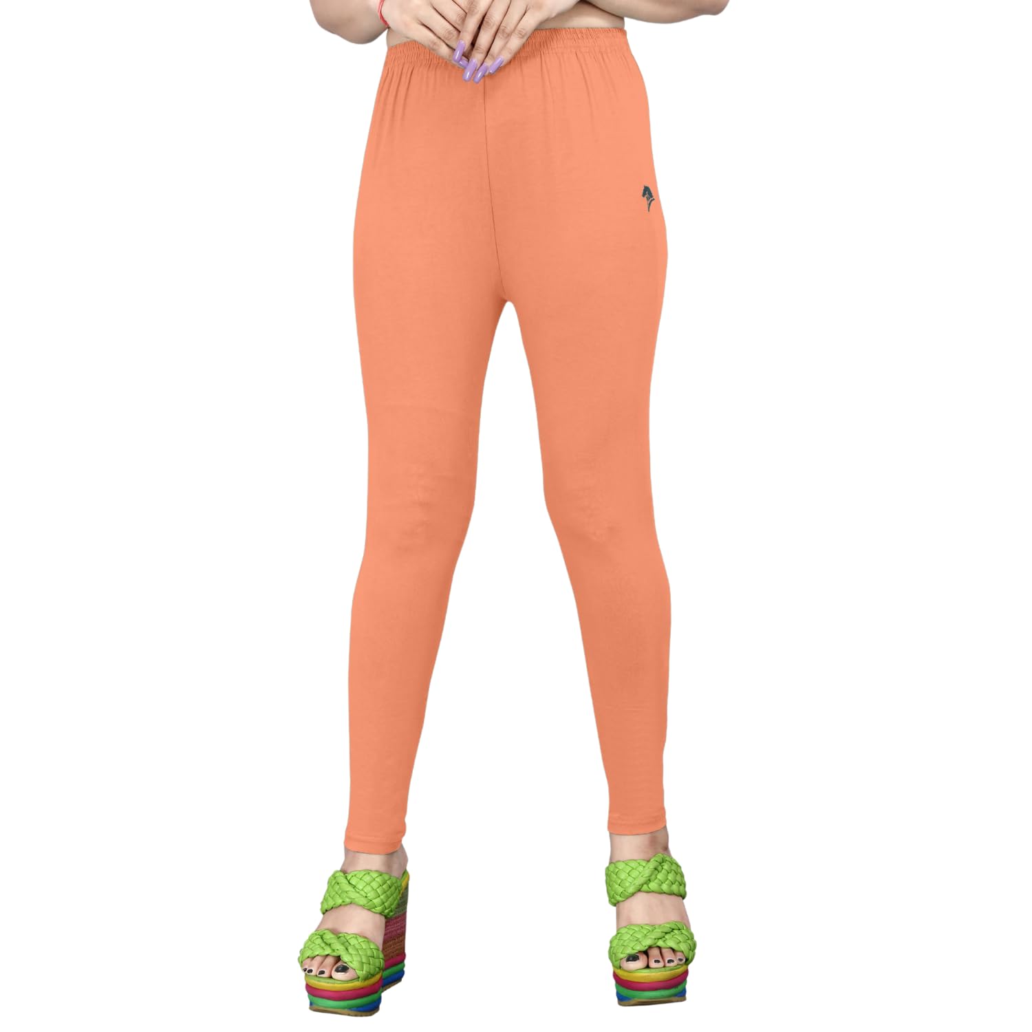 Women's Solid Mid Rise Slim Fit Ankle Length Leggings - Comfortable and Stylish Yoga Pants for Workout, Running, and Everyday Wear-picture-51