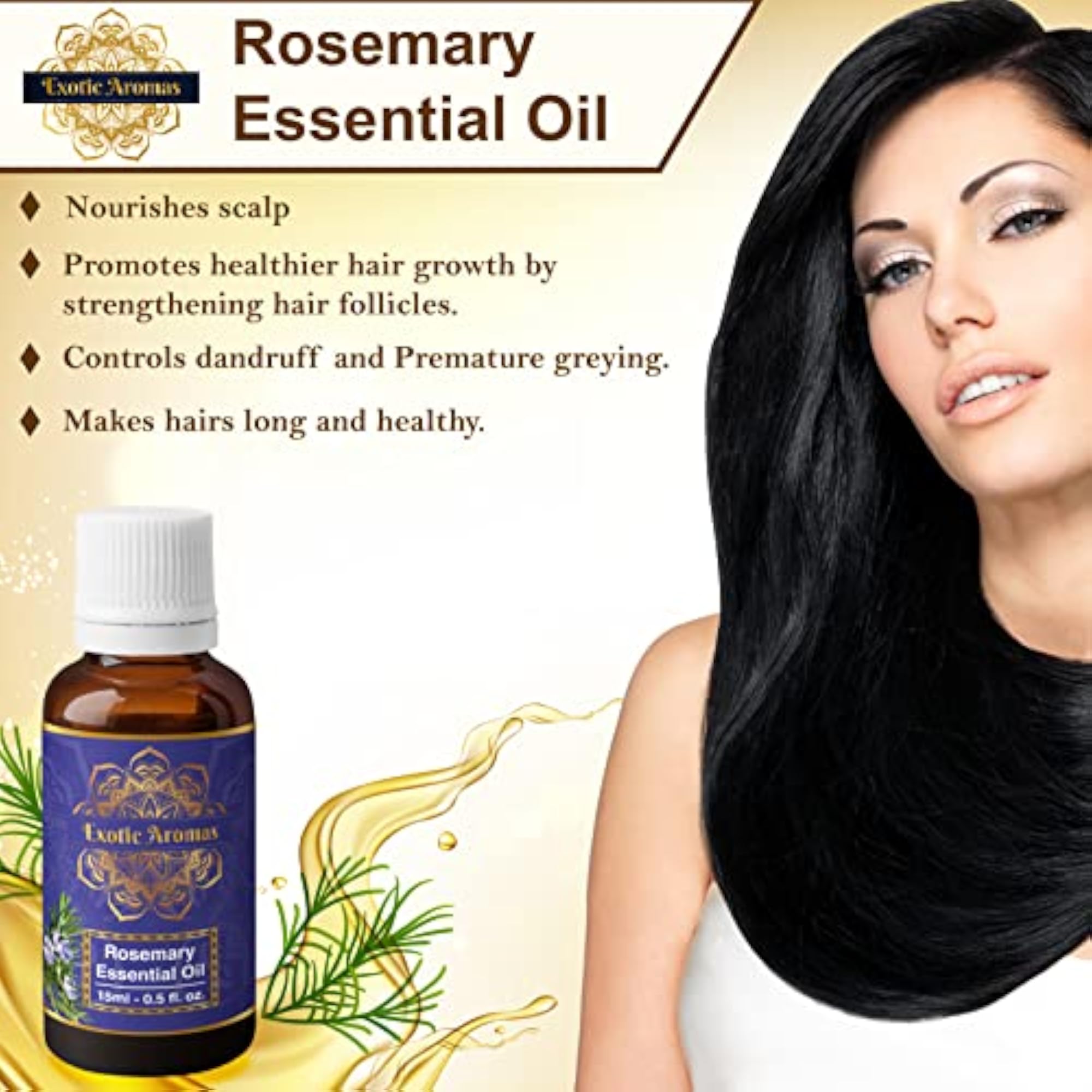 Exotic Aromas Rosemary Essential Oil Pack of 2
