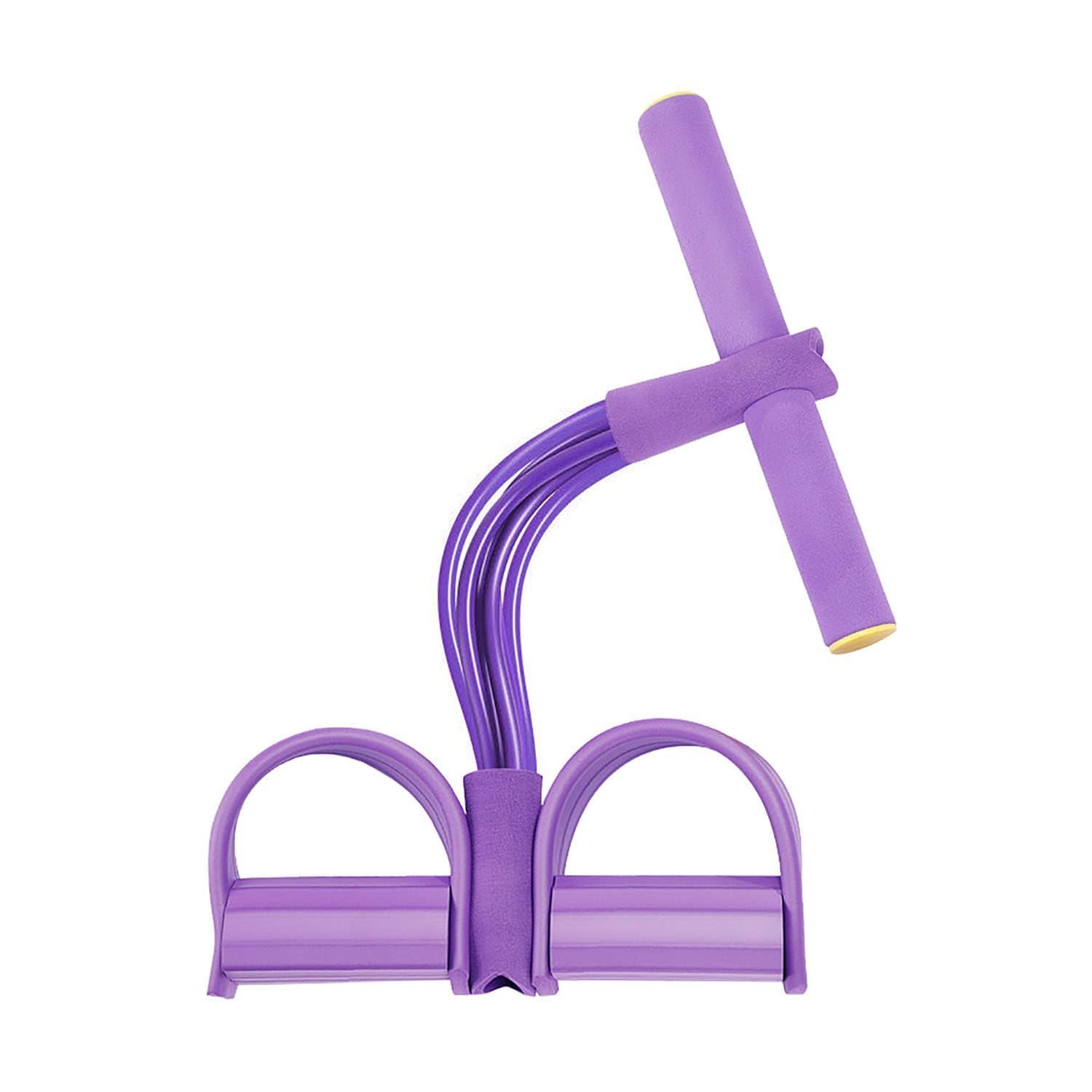 Body Trimmer Pedal Exerciser Resistance Band 4-line Fitness Trainer with Foot Pedals Full Body Workout Equipment for Arms Stretching Home Gym Exercise and Daily Fitness Training-image-3