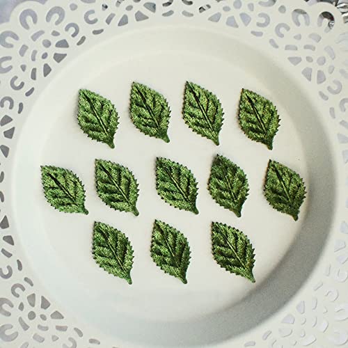 Image of YYCRAFT Pack of 80 Padded 2-Faced Satin Velvet Leaf Appliques /Craft