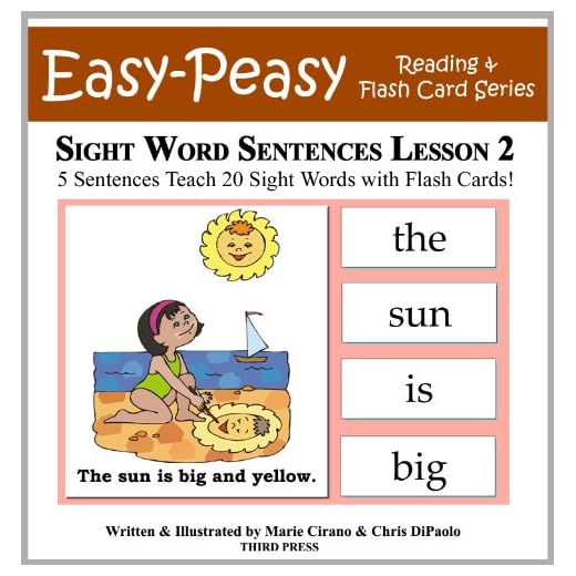 Sight Word Sentences Lesson 2: 5 Sentences Teach 20 Sight Words with Flash Cards (Learn to Read Sight Words)