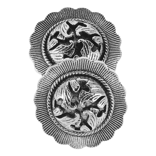 LIFKOME Clips Decorativos para Camisas Formales Unisex 2 Fundas Cubre Botones Vintage para Puños Diseño Retro 0.90 X 0.90 X 0.47 Pulgadas Fáciles de Colocar