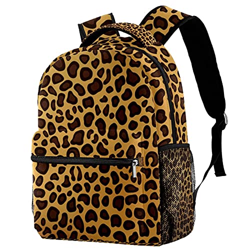 Sac à dos léger et durable motif léopard pour l'école