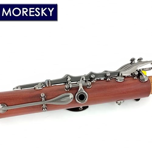 MORESKY ébano clarinete Bb/Sib 17 chaves (Chave de níquel Preto)
