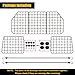 Gtongoko Dog Car Barriers for SUVs, Vehicles, Cars, Trucks, Upgraded Adjustable Heavy-Duty Wire Mesh Pet SUV Barriers Universal-Fit, Car Accessories Safety Travel, 2pcs 51.2In Elastic Ropes Included