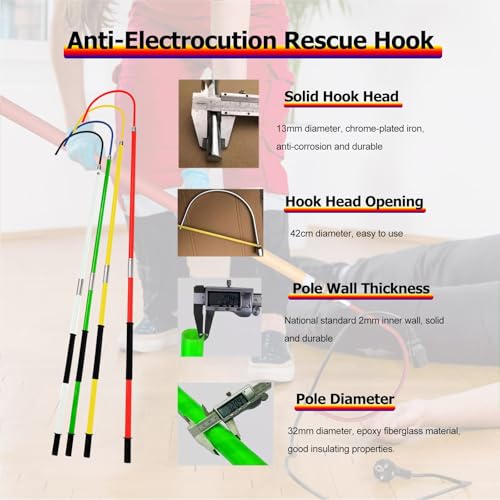Gancho de rescate antielectrocución para evitar accidentes en el hogar 5