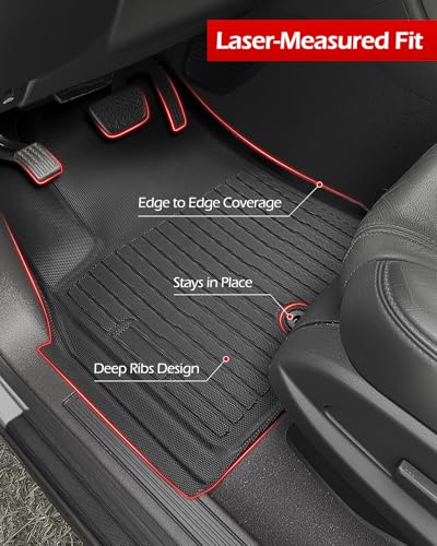 Image of TAPTES Floor Mats & Cargo Mat,Door Sill Guards for Chevy Traverse 2009-2017
