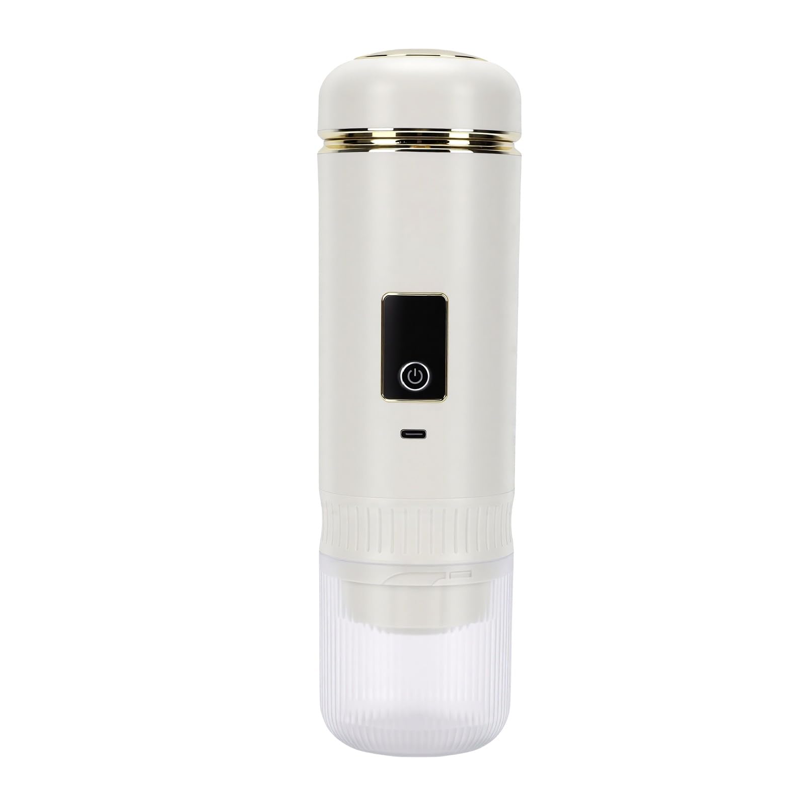 RIZGHWOY Portátil 200ML Recargable Inalámbrica, Auto-calentable para Cápsulas de café y café Molido