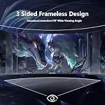Curved Gaming Monitor 27 Zoll, 100Hz, FHD(1920x1080P), HDMI 2.0, DP 1.4, HDR, Anti-Blaulicht Augenschutz, 99% sRGB, FreeSync, VESA-Unterstützung, Kann gekippt Warden, pc Bildschirm 16:9 – Bild 4