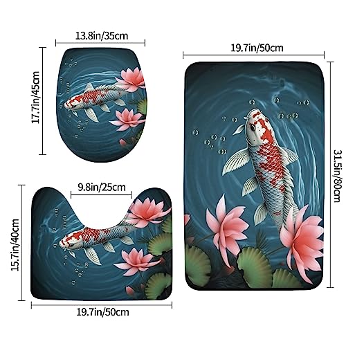 Tapis de bain en microfibre absorbant et antidérapant WC - 3