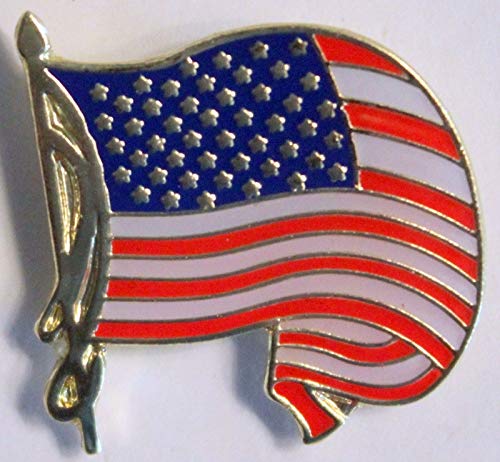 Hat pin - Hat pins for Women Men - Cool - Patriotic Waving American Flag