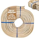 1/4' Flat Reed # 2 | 1 Pound Coil | Rattan Reed for Basket Weaving and Wicker Furniture Making | Basketry, Wicker Weaving and Wicker Repair Supplies | UA-14FR