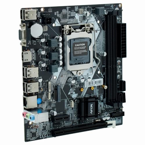 Placa Mãe Afox, Chipset H61, Intel LGA 1155, mATX, Ddr3, M.2 NVMe, Hdmi Preta - IH61-MA2-V6