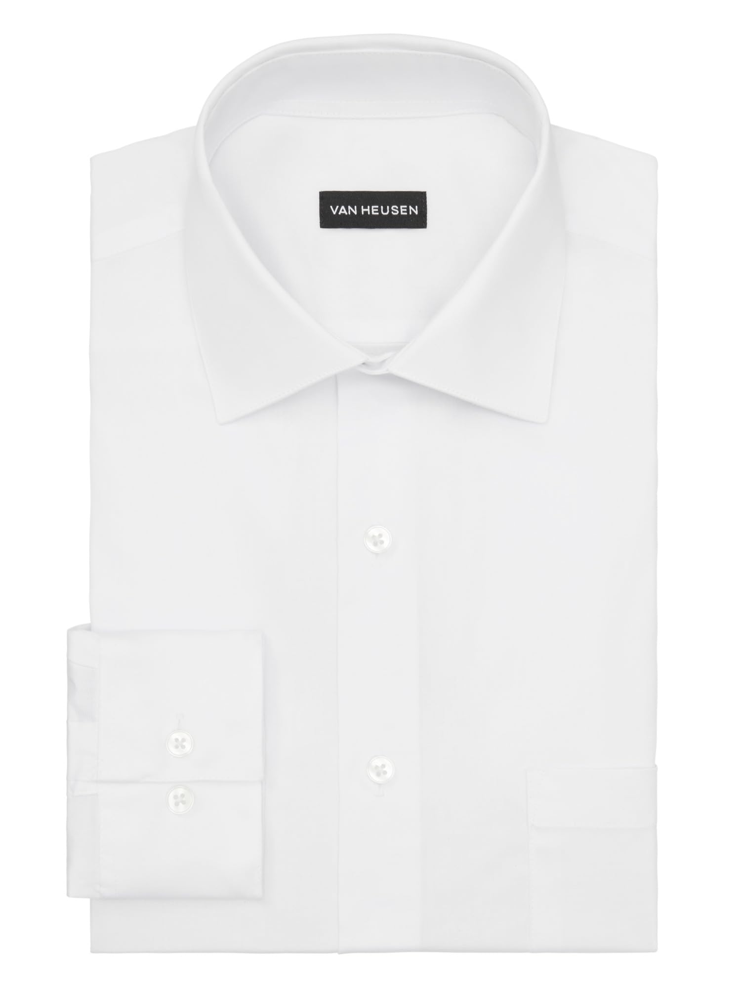 Van Heusen Men's Dress Shirt Regular Fit Flex Collar Stretch Solid