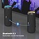RIENOK Bluetooth Lautsprecher mit Licht Bluetooth 5.3 Musikbox Bass Kabellos Box mit IPX7 wasserdicht Stereo Sound Tragbar