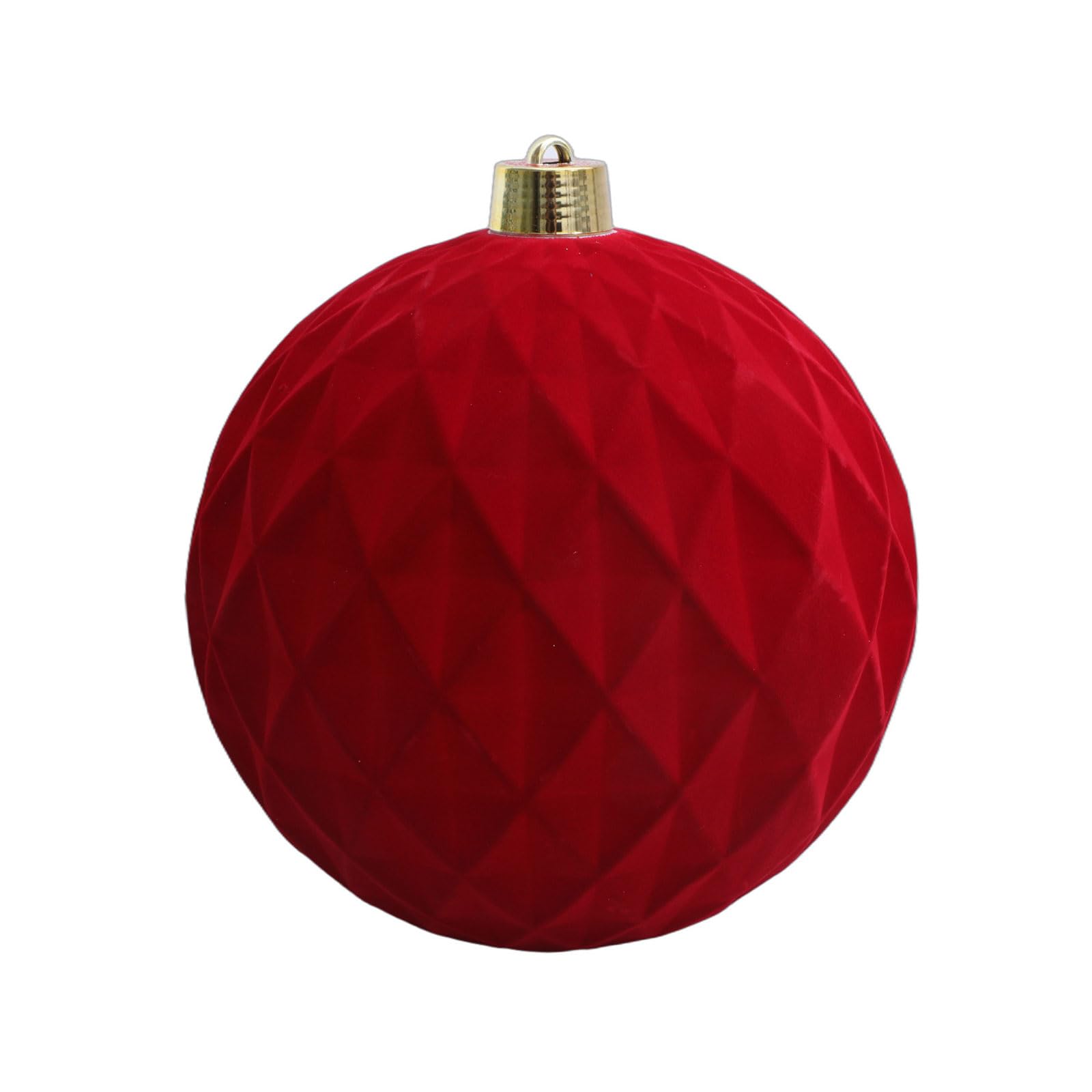 Colgante Decorativo de Bola de Felpa con patrón de rombo para Decoraciones de Techo para Fiestas navideñas en Varios tamaños Decoración centelleante para árbol de Navidad