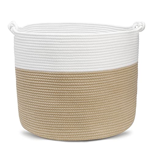Panier à linge en corde de coton bac de rangement sac à linge pour jouets