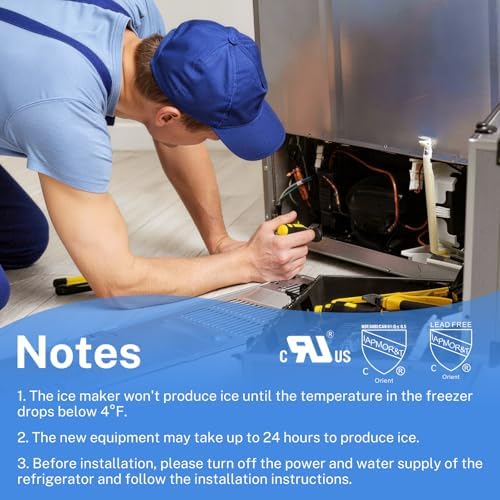 Nurfosttek 2198597 Ice Maker, 185W 115V 60Hz, Fit for Whirlpool, Maytag - 4