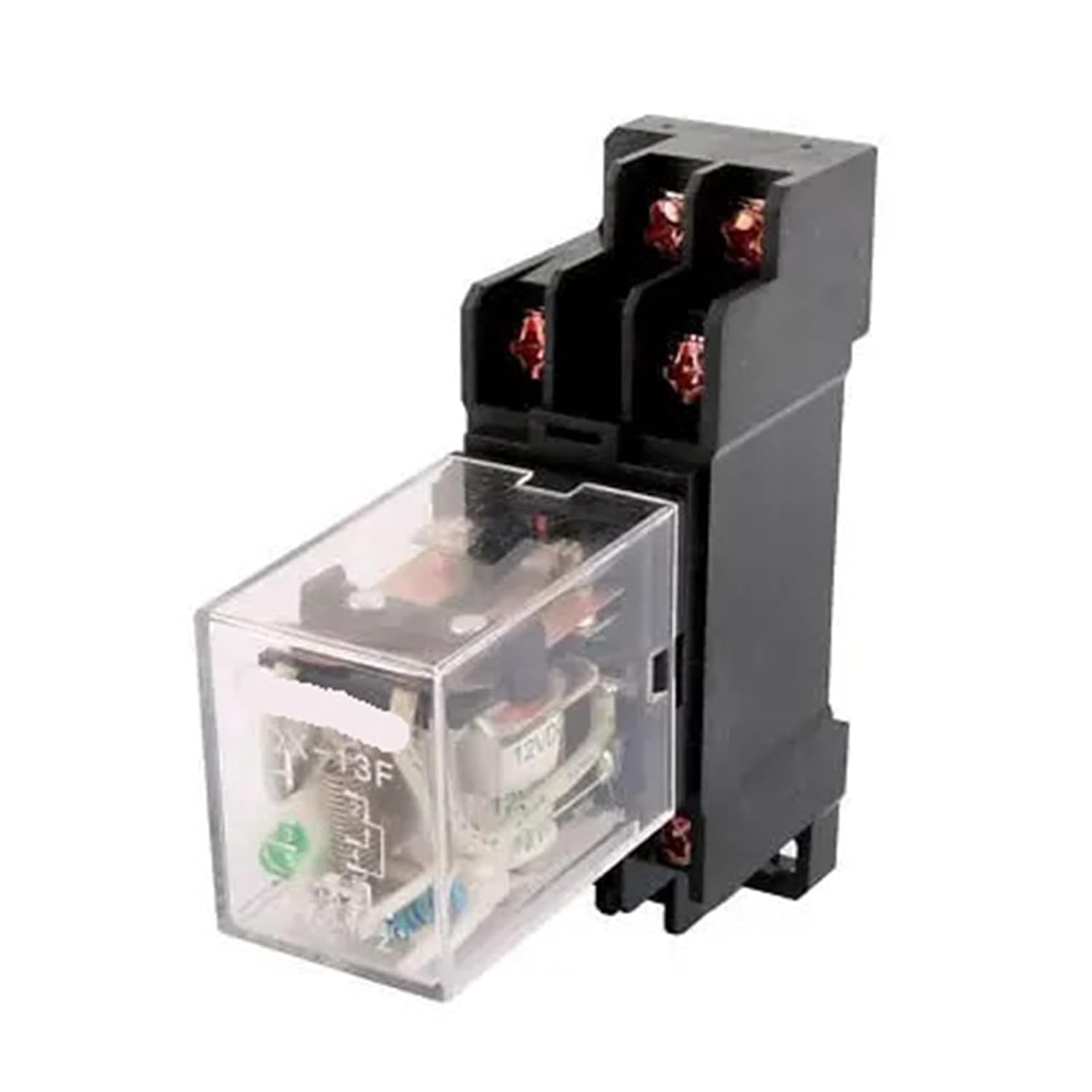 DC12V Coil 8 Screw Terminal Electromagnetic Power Relay 10A with Socket