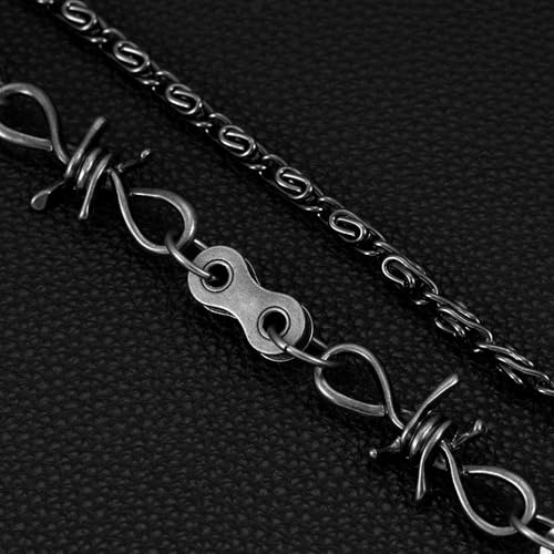Image of Gothic Pants Chain Wallet Keychain Edgy Punk Hip Hop Waist Accessory for Jeans, Streetwear, and Rebel Women Men