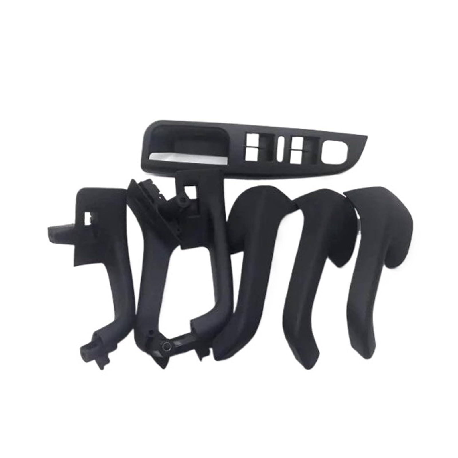 Hjtedhe 7Pcs Car Interior Door Handles Pull Accessories For Jetta Mk5 Car Interior Door Handle(7Pcs)