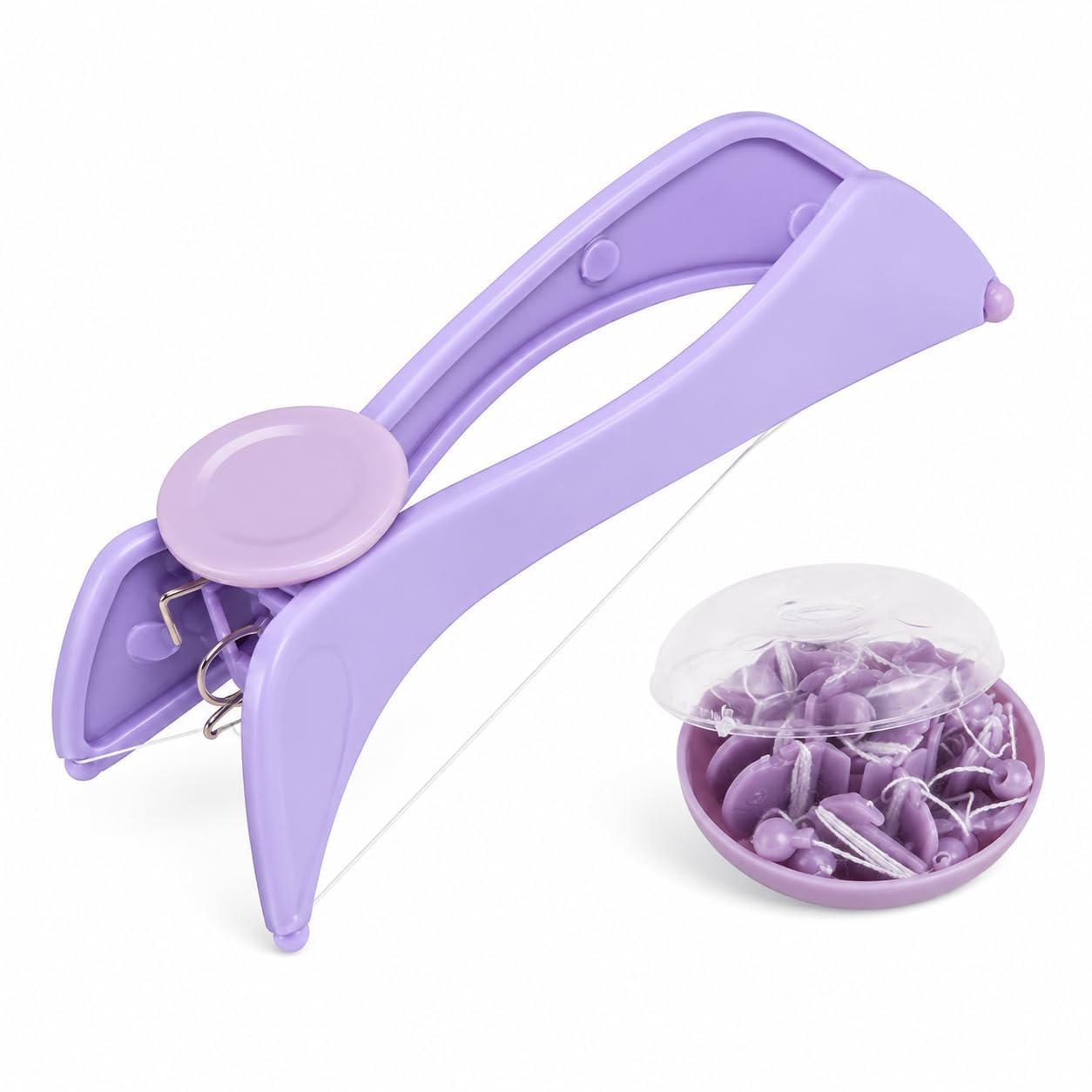 Manual Facial Hair Threading Epilator Tool with Cotton Thread Set, Reusable Face Hair Remover for Eyebrows, Upper Lip, Chin, Forehead & Peach Fuzz Removal, Portable Beauty Tool for Women-image-13