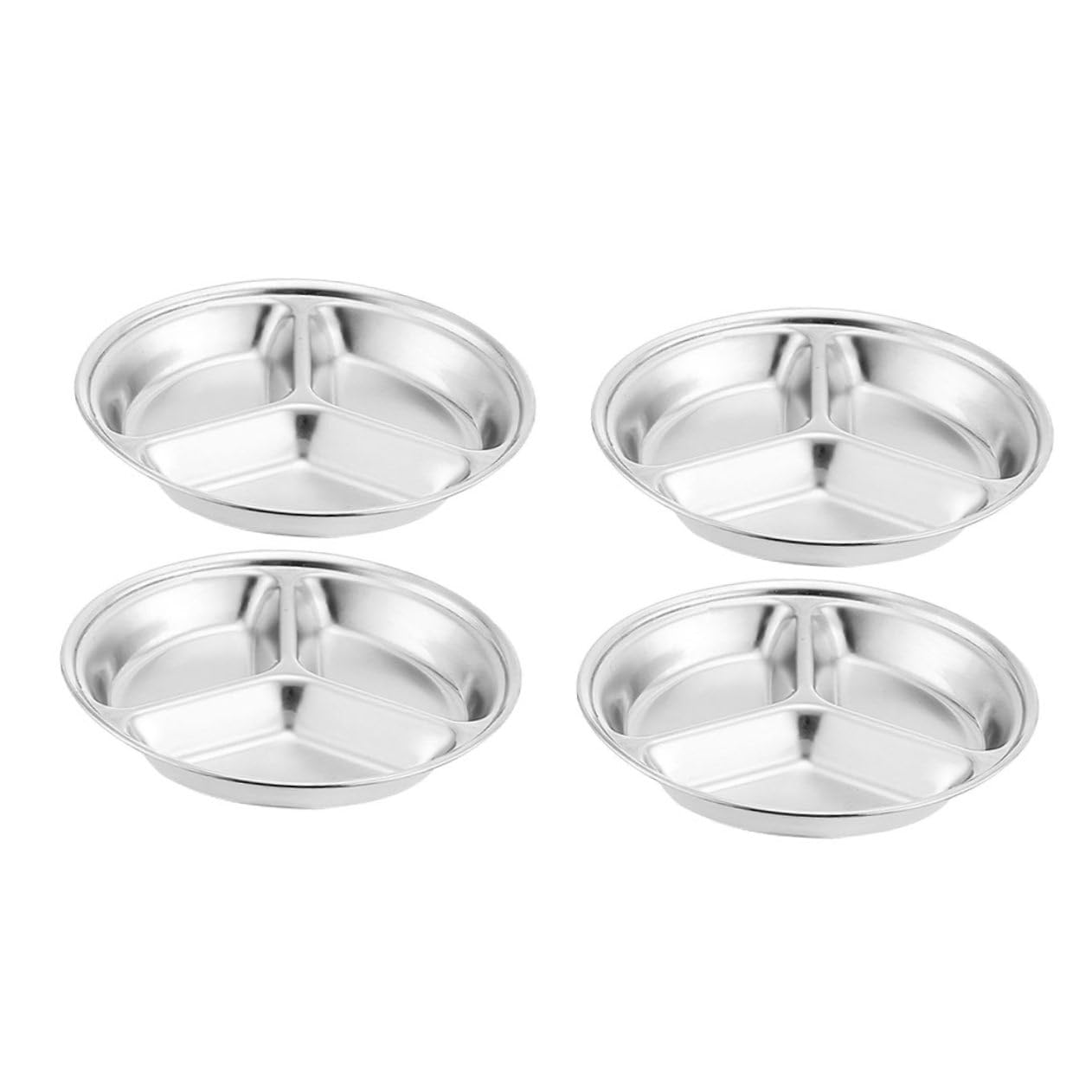 Cabilock 4pcs Stainless Steel Charcuterie Accessories Divided Sauce Dishes for Serving Platters and Trays