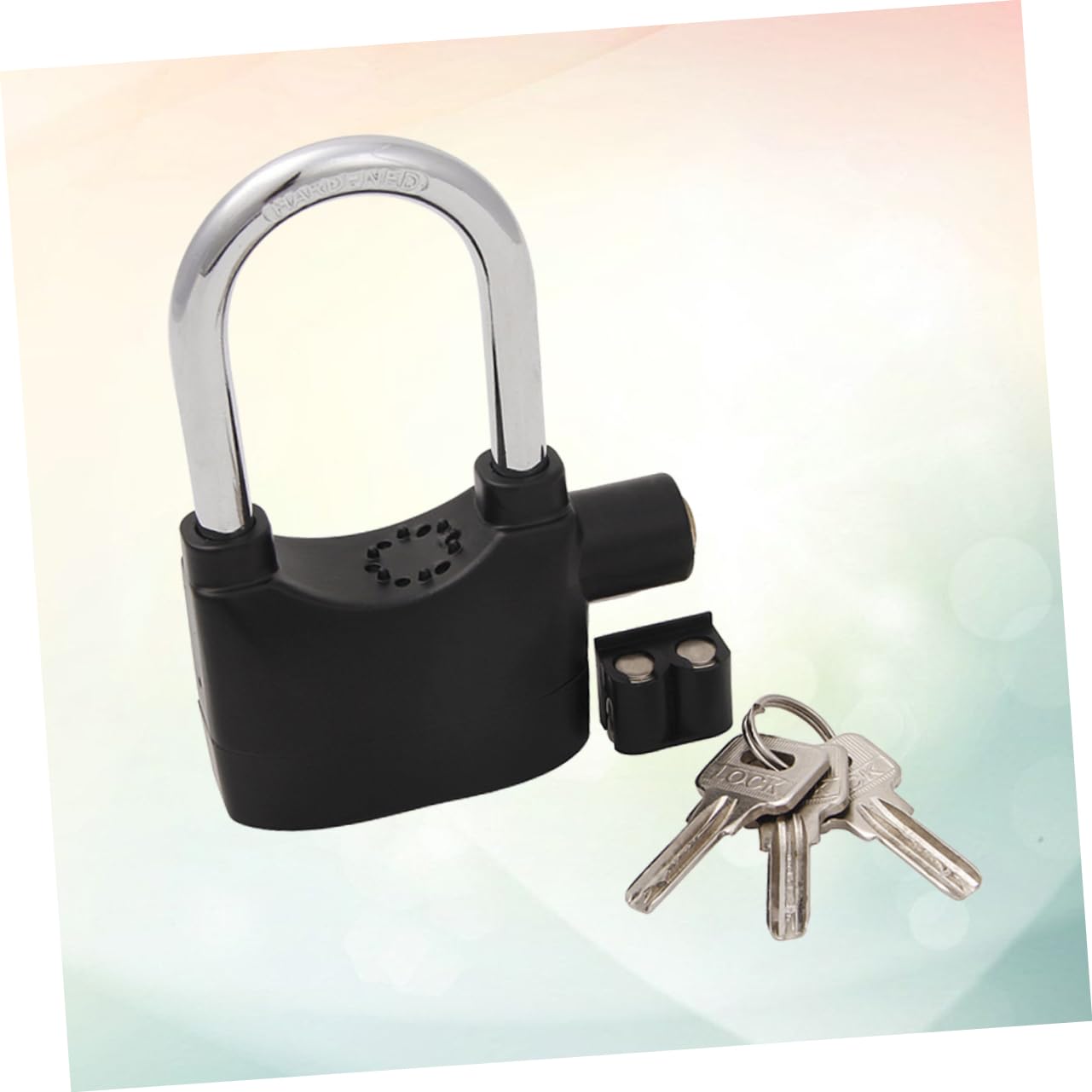 HAPINARY Secure Bike Lock Core Zinc Alloy Anti-theft Alarm Lock with Siren for Motorcycle and Scooter