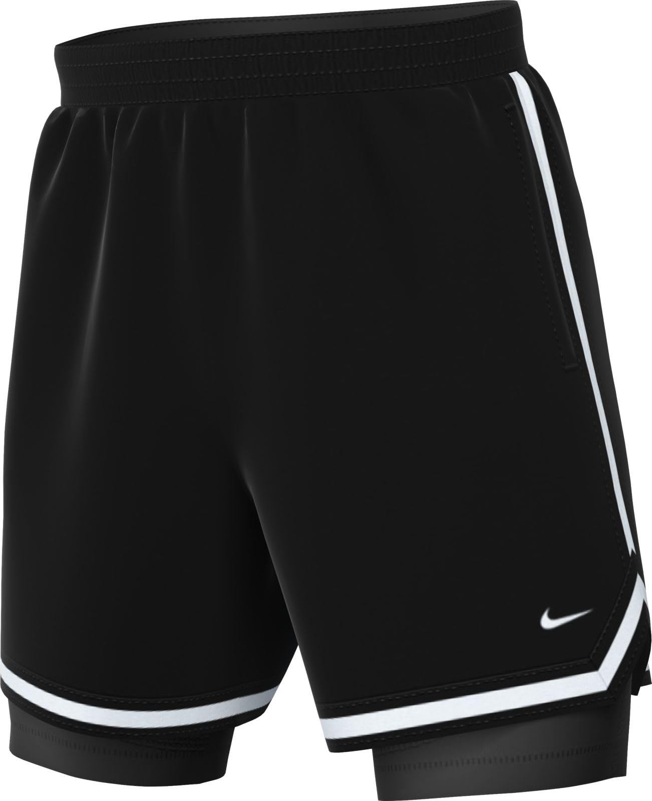 Nike - Nike Dna Dri-Fit 2-in-1-basketballshorts (Ca. 10 Cm, Herren), Dri-Fit Pantaloncini da Basket 2 in 1 (Circa 10 cm, da Uomo) Uomo