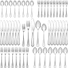 50 Pcs Silverware Set for 10, Food ...